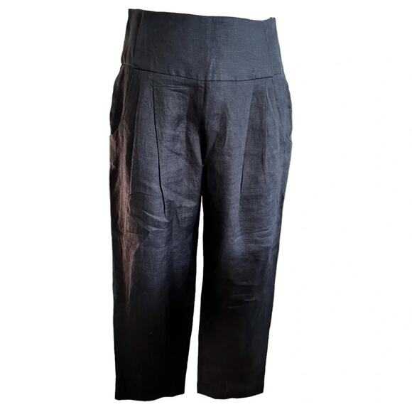 Ann Louise Roswald Linen Pants Gray Size 8 - Picture 1 of 5